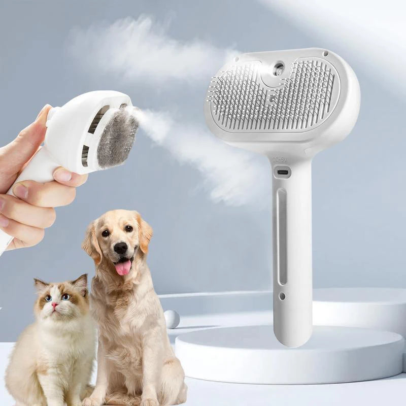 Steam Pet Grooming Brush
