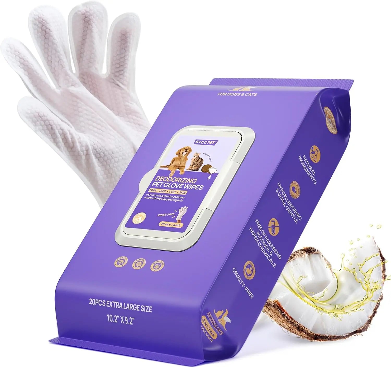 Pet Deodorizing Bathing Wipes