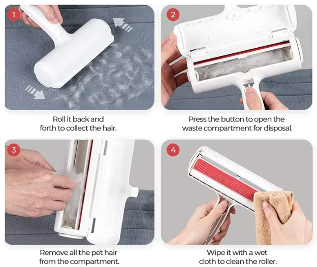 Self-Cleaning Pet Hair Roller