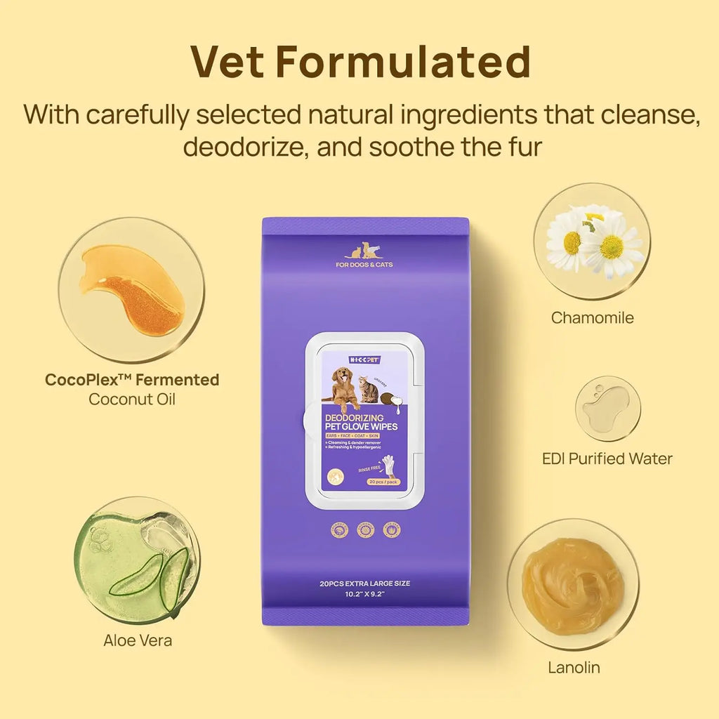 Pet Deodorizing Bathing Wipes