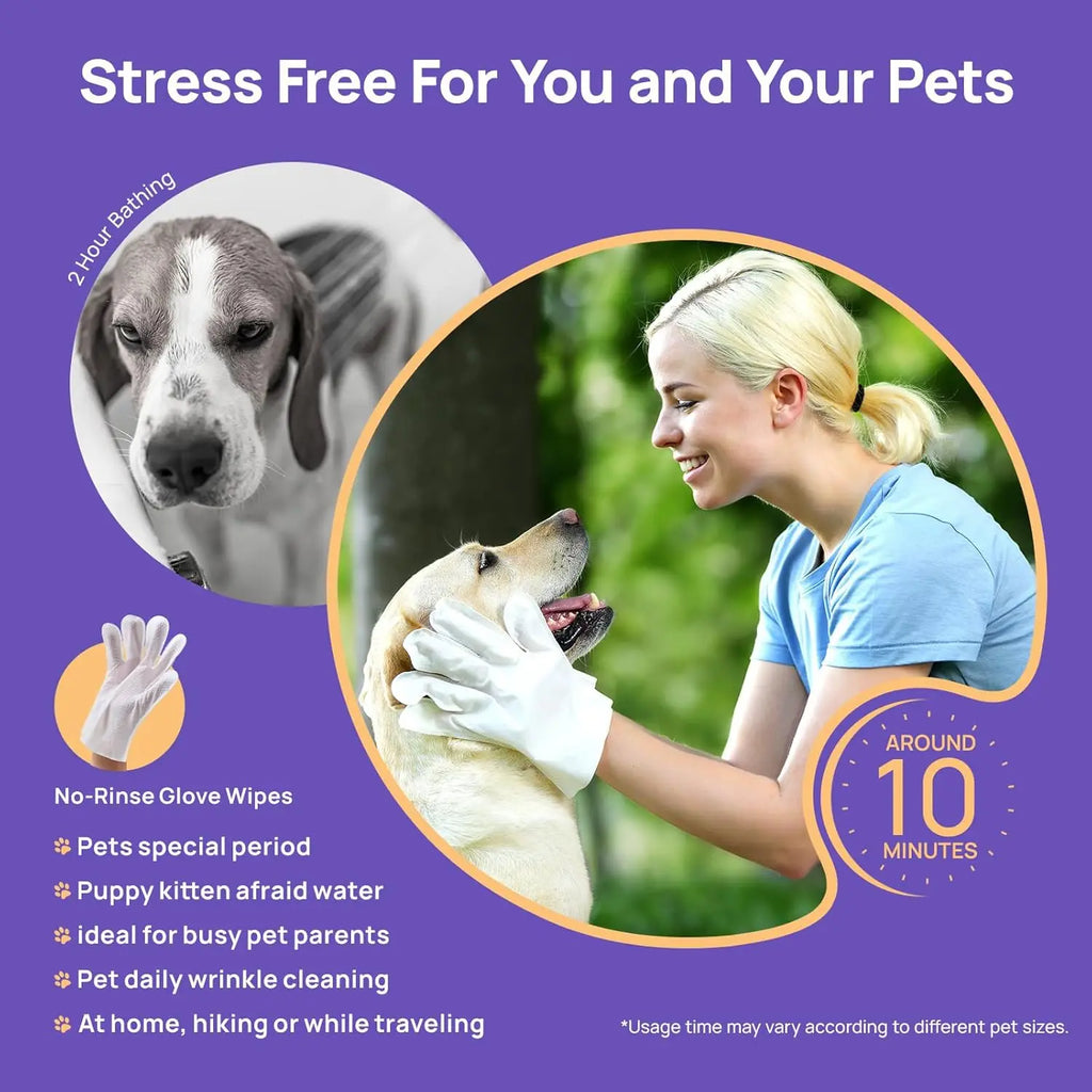 Pet Deodorizing Bathing Wipes